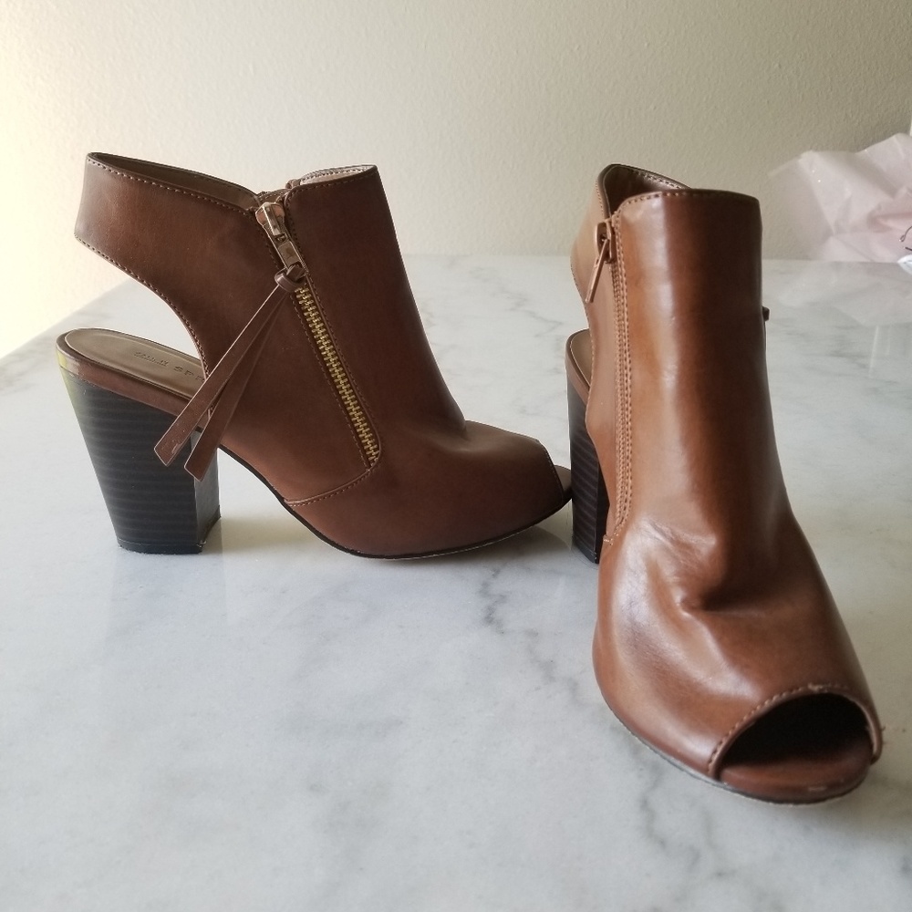 Brown booties